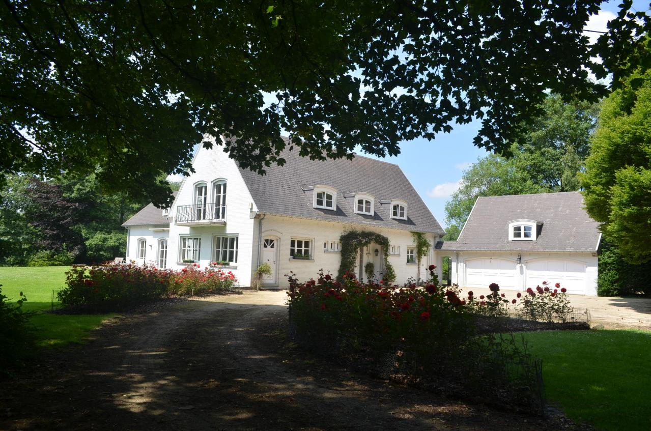 De villa met roses